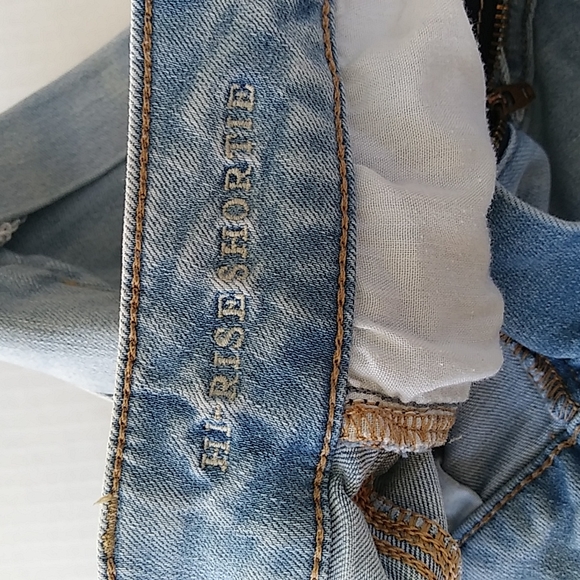American Eagle Outfitters Hi-Rise Shortie Denim Short Sz 2 - Picture 5 of 9